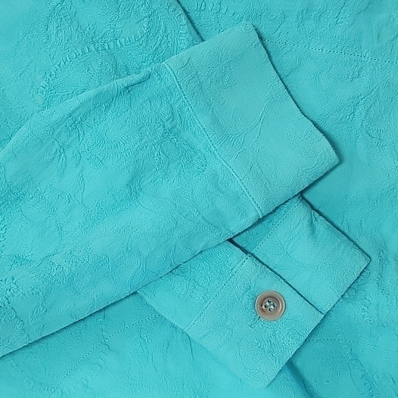 Soft Surroundings Forsythia Paisley Jacquard Hooded Pullover-Size Large - Picture 10 of 16